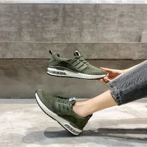 Armyfärgade sneakers, livsstil, vardagskläder, alla säsonger, arméns löparskor