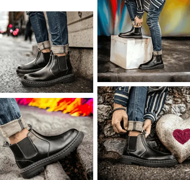 UrbanEase snygga Urban-skor för alla årstider med elastisk design, mjuk dämpning och halkskyddad gummisula. Livsstil Svart