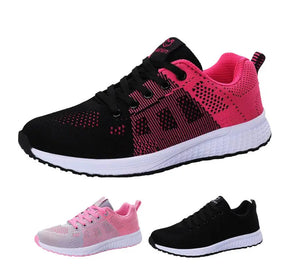 Unisex sneakers med bra andningsförmåga, höst och sommar, trendig design, svart och rosa, rosa, svart